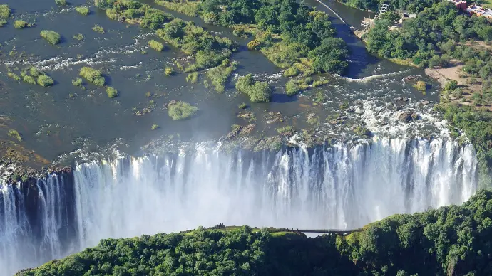 Victoria Falls waterfall Zimbabwe panoramic view