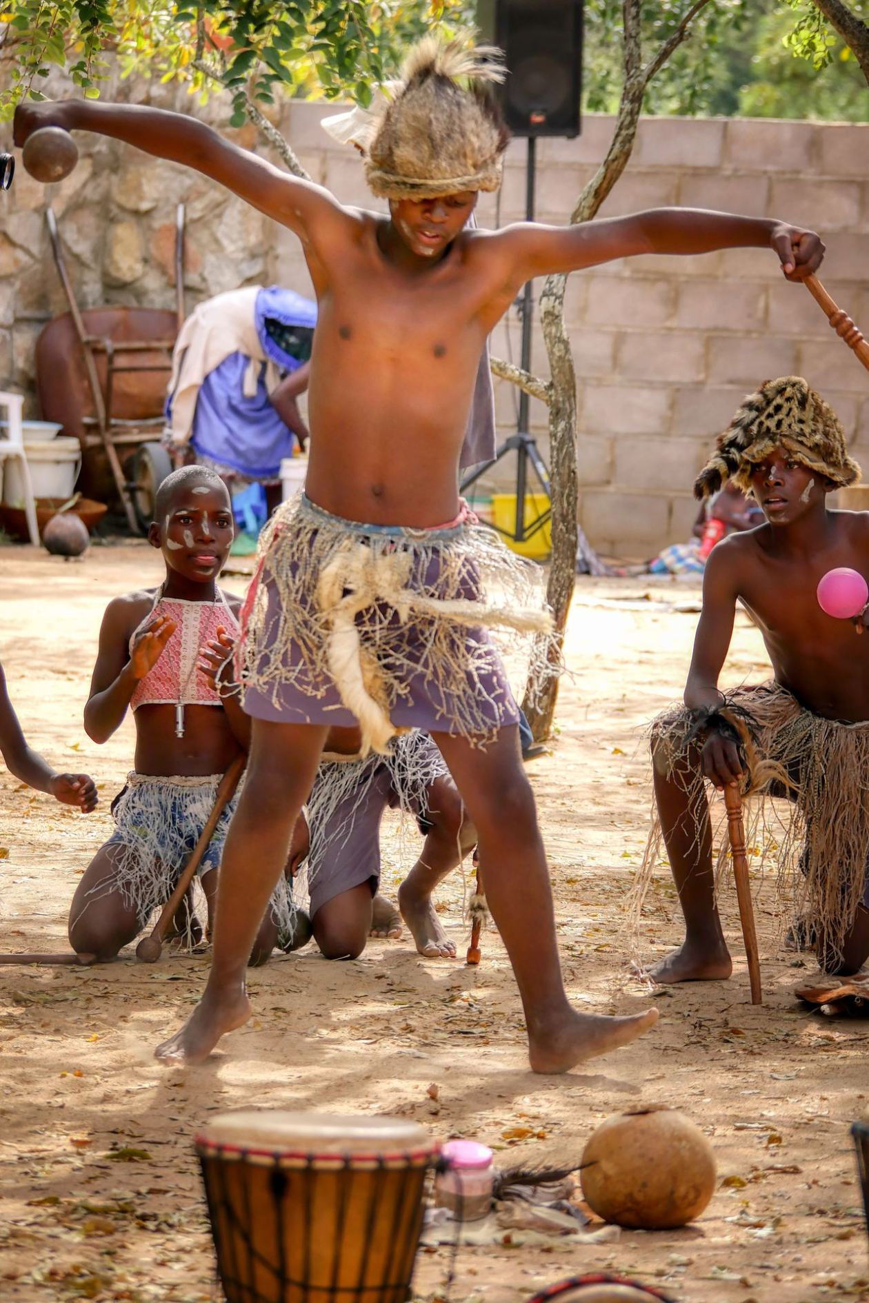 Boy dancing, Zimbabwe